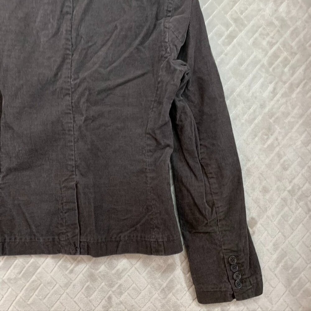 J Crew Womens 6 Corduroy Blazer Jacket Dark Brown Button Front 100% Cotton - Picture 14 of 15